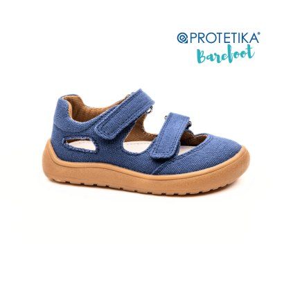 chlapcenske barefoot sandale zatvorene tafi protetika textil modre velkosti 19 33